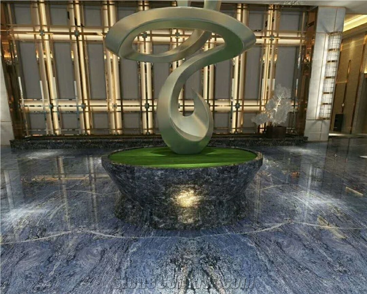 Alpine Blue Granite Slabs for Internal Flooring