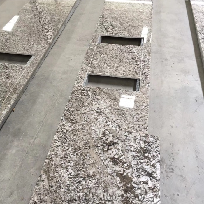Azurite Grey Granite Kitchen Countertops Design