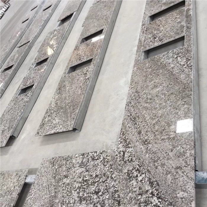 Azurite Grey Granite Kitchen Countertops Design