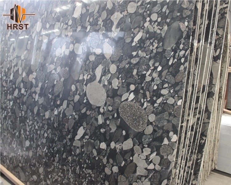 Black Mosaic Granite Kitchen Counter Top
