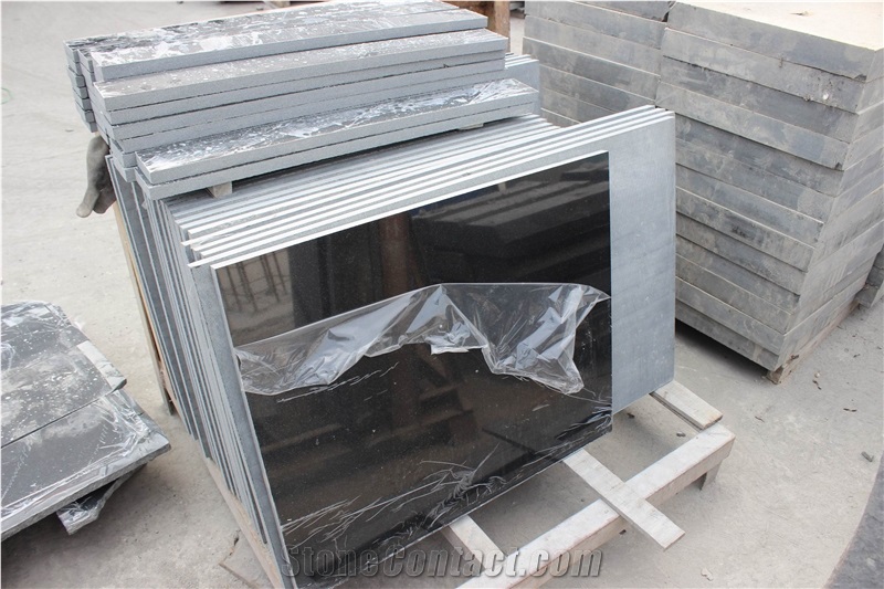 China Hebei Black Granite Tiles for Flooring