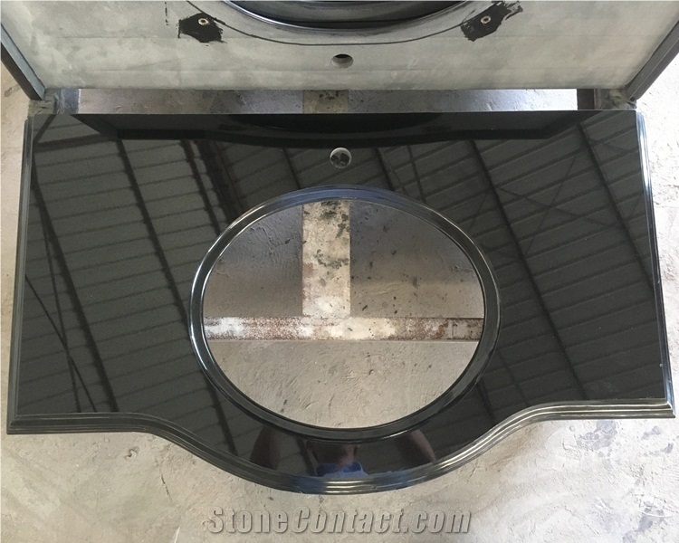 China Shanxi Black Granite Bath Top