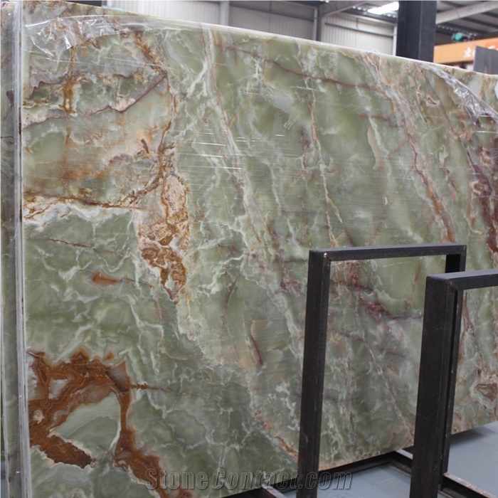 Dark Green Onyx Slab