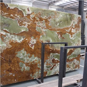 Dark Green Onyx Slab