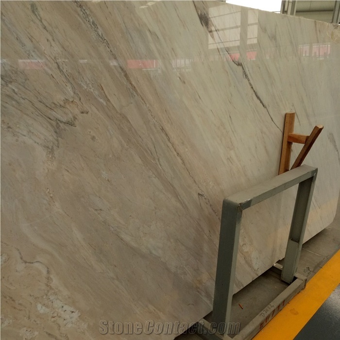 Good Quality Palissandro White Marble Stone Slab