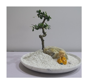 Marble Stone Desk Pots for Office Decoration