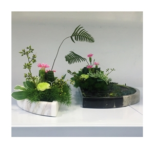 Marble Stone Desk Pots for Office Decoration