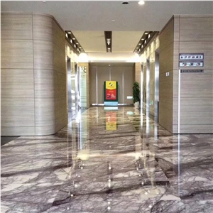 Milas Lilac Marble Slab Cut Tiles for Wall Design