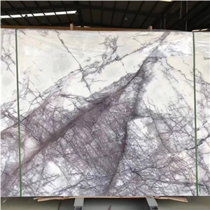 Milas Lilac Marble Slab Cut Tiles for Wall Design