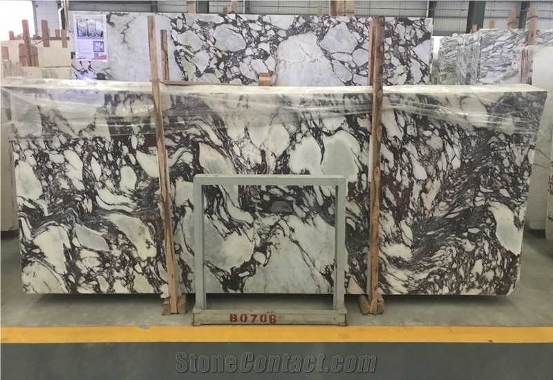 Natural Calacatta Viola White Marble Big Slab