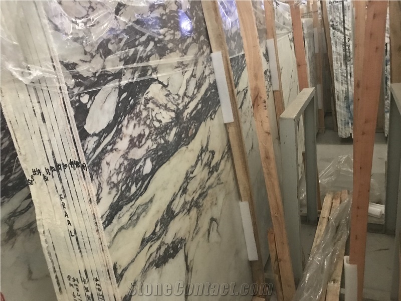 Polished Natural Calacatta Violet Marble Slabs