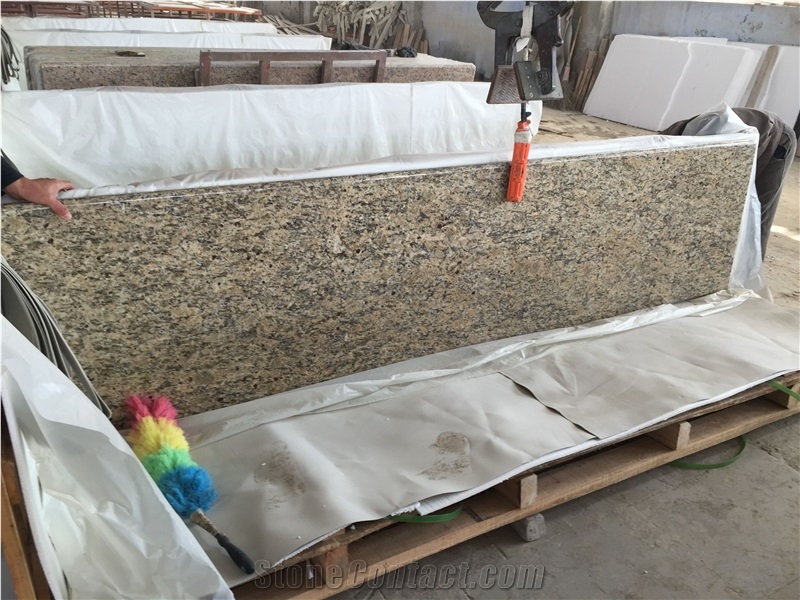 Yellow Santa Cecilia Granite Countertop China