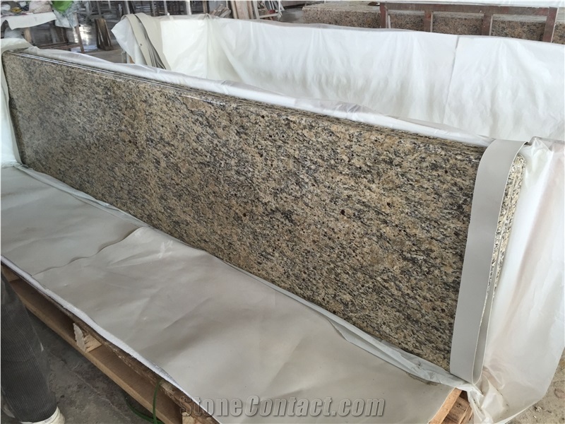 Yellow Santa Cecilia Granite Countertop China