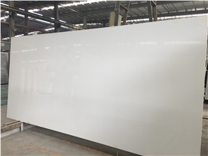 White Quartz Stone Pure White Slabs&Tiles Polished