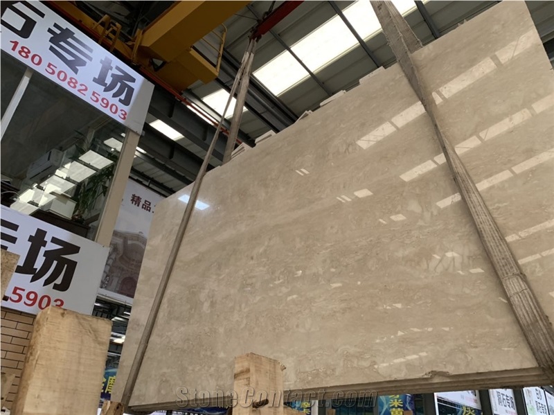 Bianco Navona Italy Travertine Slab