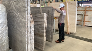 Persian Silver Travertine Slabs & Tiles