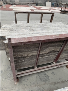 Thin Silver Travertine Tiles