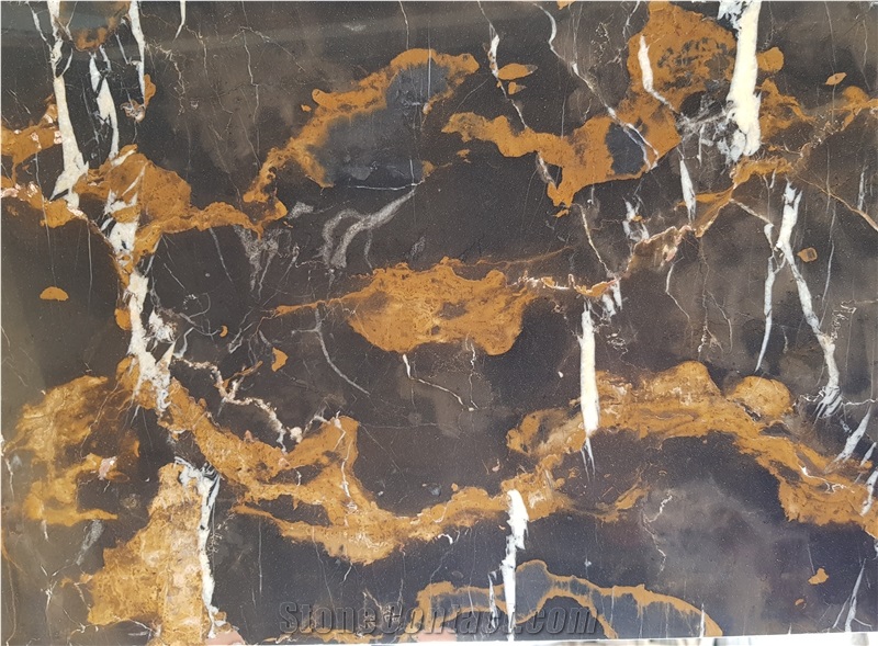 Black Gold Marble Slabs & Tiles