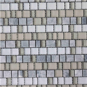 Polished Wall Mosaic Design Tile Backsplash