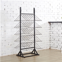 Mesh Metal Frame Showing Wood Floors and Tiles