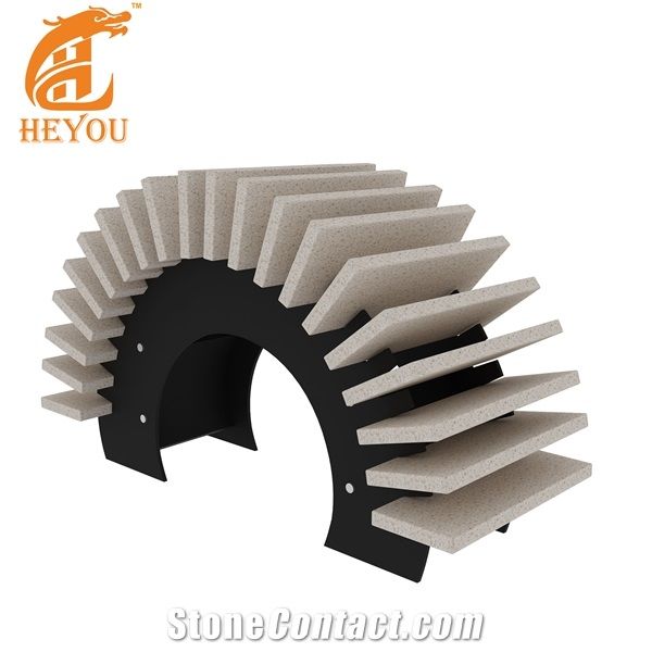 Quartz Marble Ceramic Sample Metal Display Frame