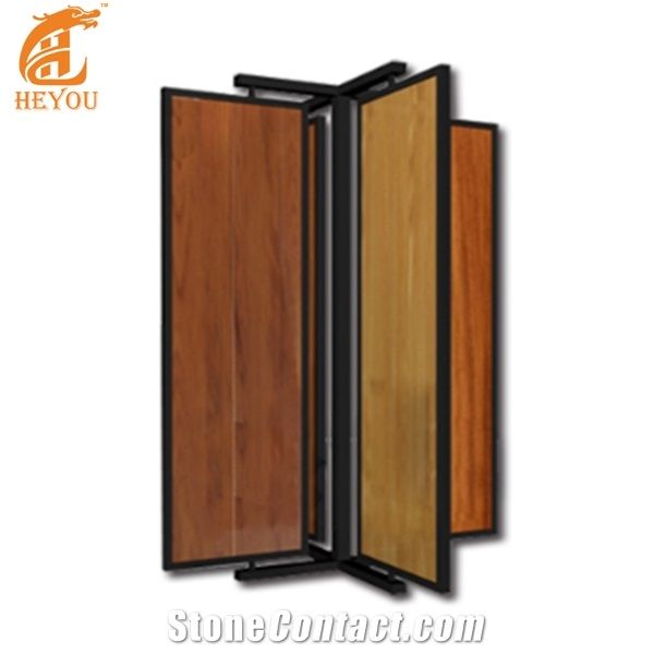 Rotatable Wood Floor Display Rack