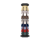 Three-Sided Artificial Stone Display Rack