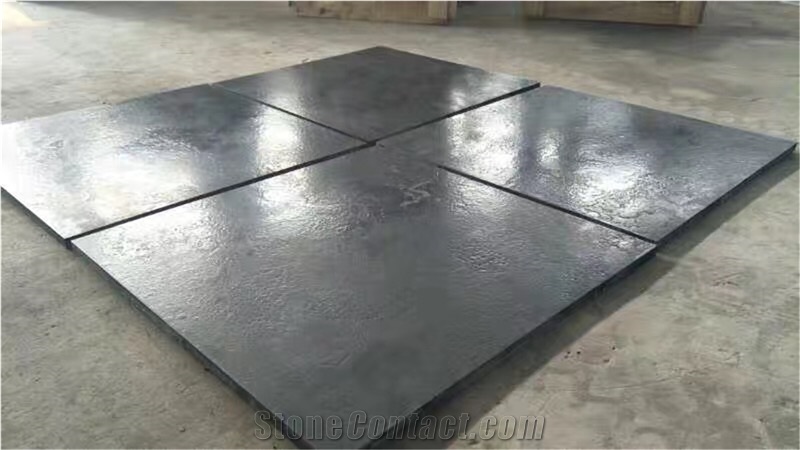Cheap Absolute Black Limestone Flooring Tile Price