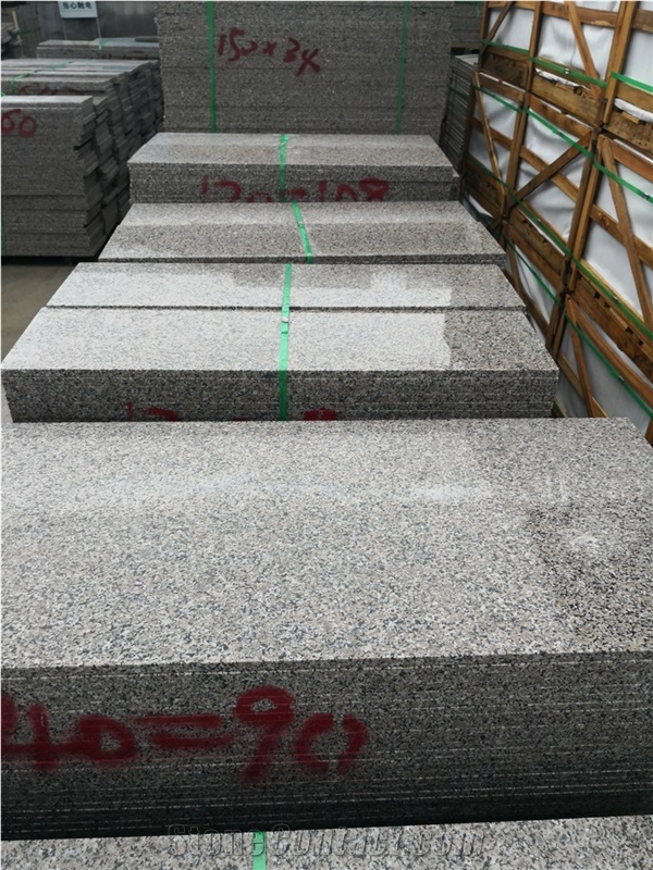 Cheap Cherry Red Granite Slab Tile Step Price