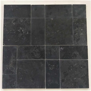 Kota Black Limestone Pattern Paving Slabs Price