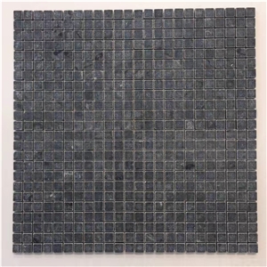 Tumbled Black Limestone Bathroom Mosaic Tile Price