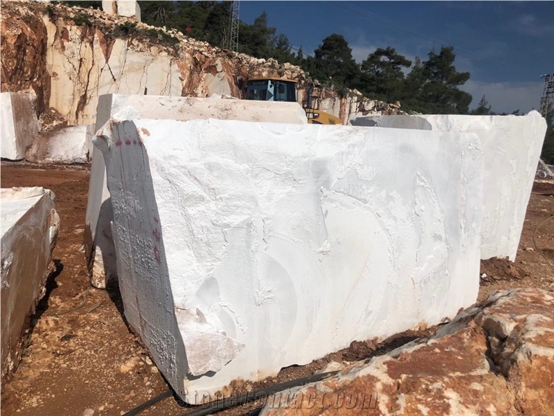 Mugla White Marble Blocks from Own Quarry