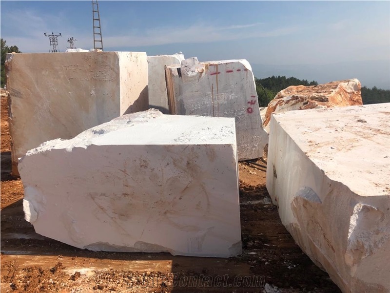 Mugla White Marble Blocks from Own Quarry