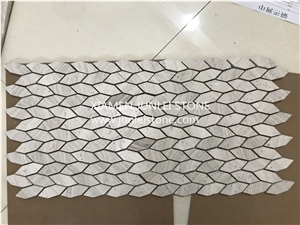 Marble Mosaic, White Wooden Mosaic
