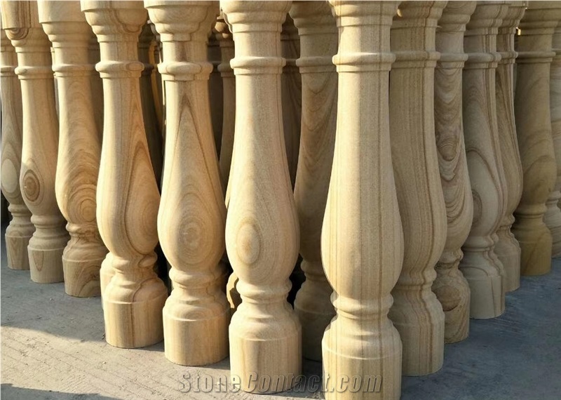 Australia Yellow Sandsone Stair Balusters, Staircase Rails