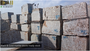 Michelangelos Marble Blocks, Black Gold Marble Block