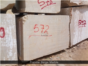 Popular Beige Marble Blocks Suntippi from Pakistan