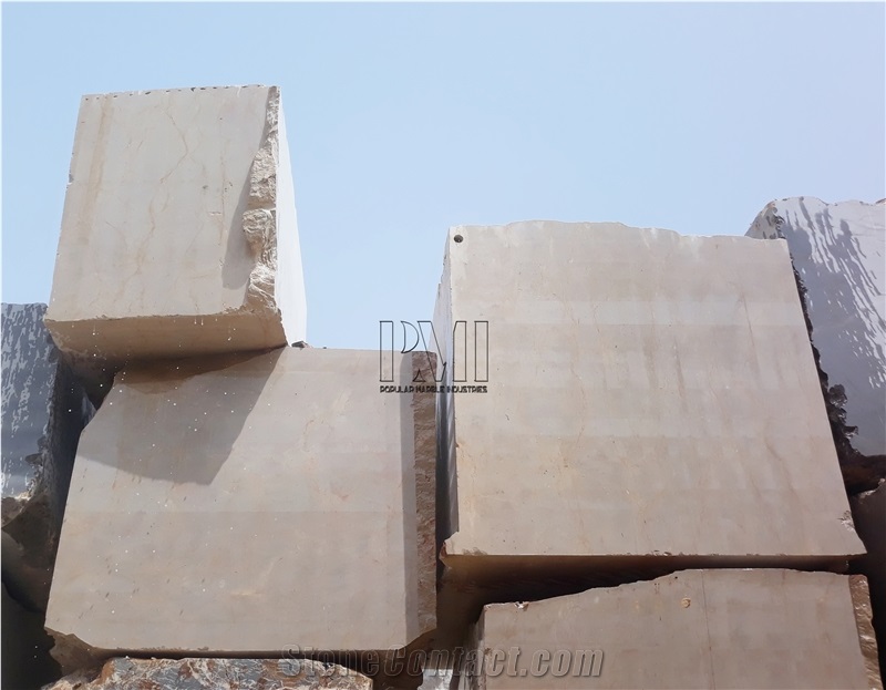 Popular Beige Marble Blocks Suntippi from Pakistan