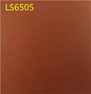 Fine Particles. Solid Color. Orange Quartz Stone