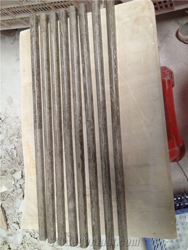 Chinese Coffee Wooden Marble Strips Polished Molding