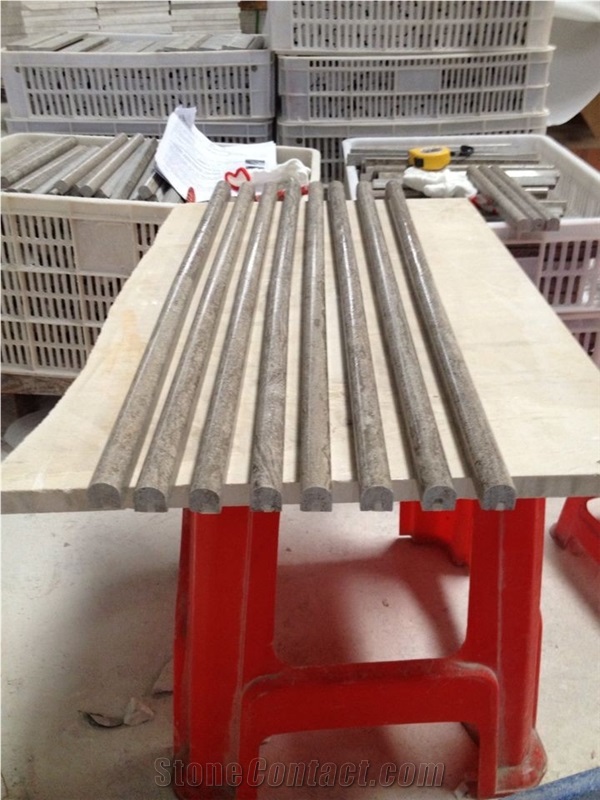 Chinese Coffee Wooden Marble Strips Polished Molding