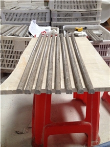 Chinese Coffee Wooden Marble Strips Polished Molding