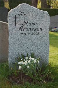 Bohus Grey Granite Gravestone