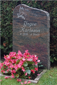 Hallandia Granite Polished Gravestone