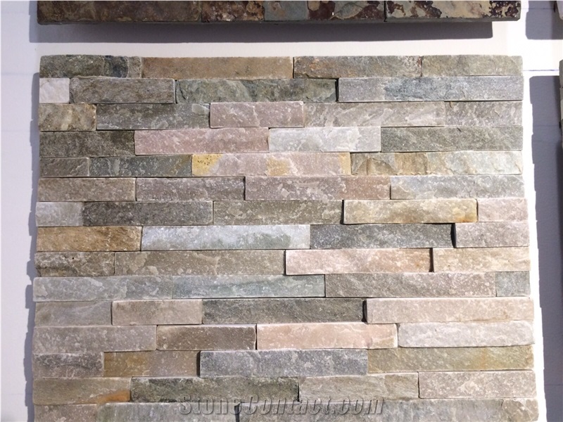 Natural Slate Stacked Veneer Wall Panels