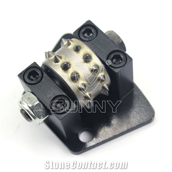Trapezoid Diamond Bush Hammer Rollers Concrete
