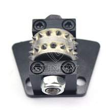 Trapezoid Diamond Bush Hammer Rollers Concrete