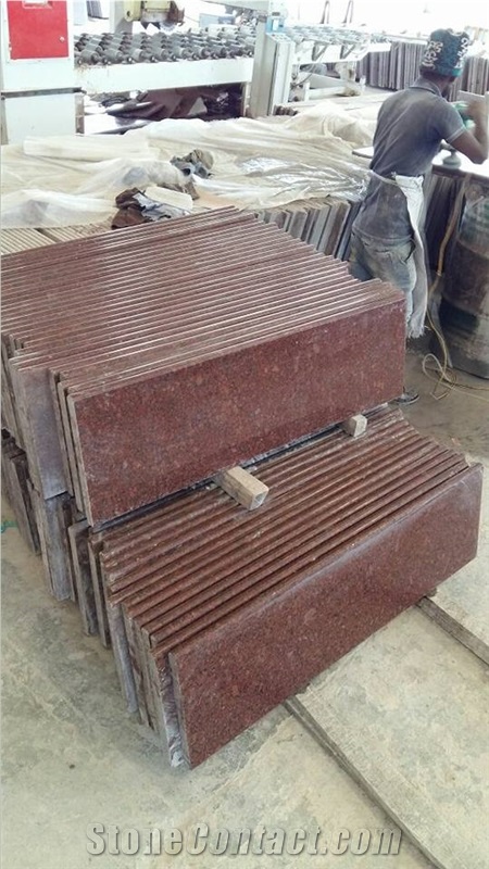 Kisan Red Granite Steps, Risers