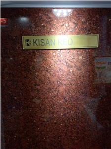 Kisan Red Granite Tiles, Slabs