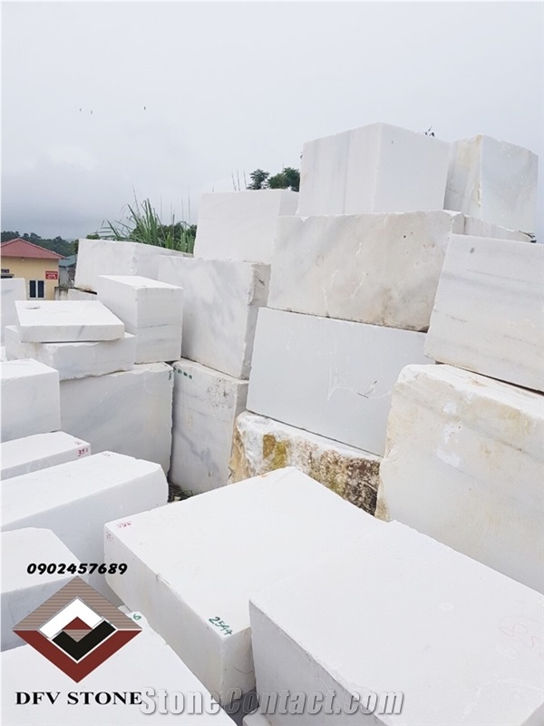 Yen Bai White Marble Block